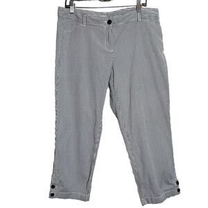Ann Taylor Loft Striped Crip Pants Women's Sz 12